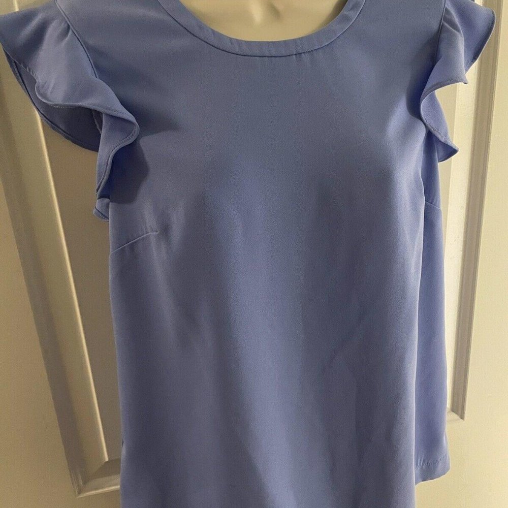 J Crew Lavender Short Sleeve Blouse Size 2